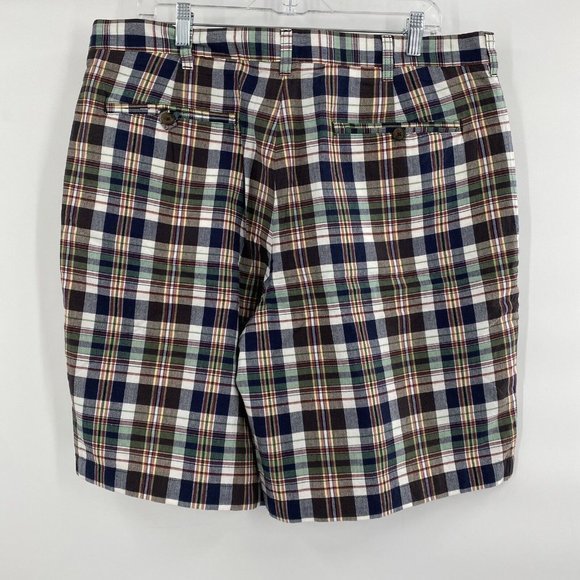 Lands‎ End Tartan Plaid Bermuda Shorts Size 38 Men's Preppy - Picture 3 of 5